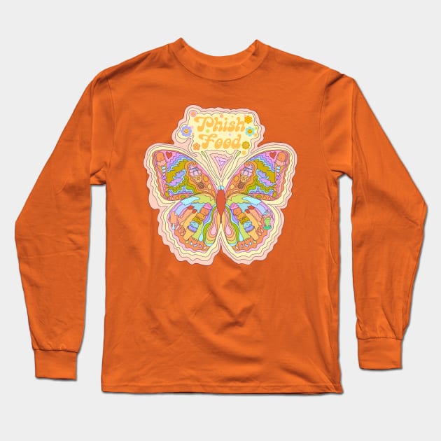 Phish Food - Phish 70s Butterfly Long Sleeve T-Shirt by Deardarling